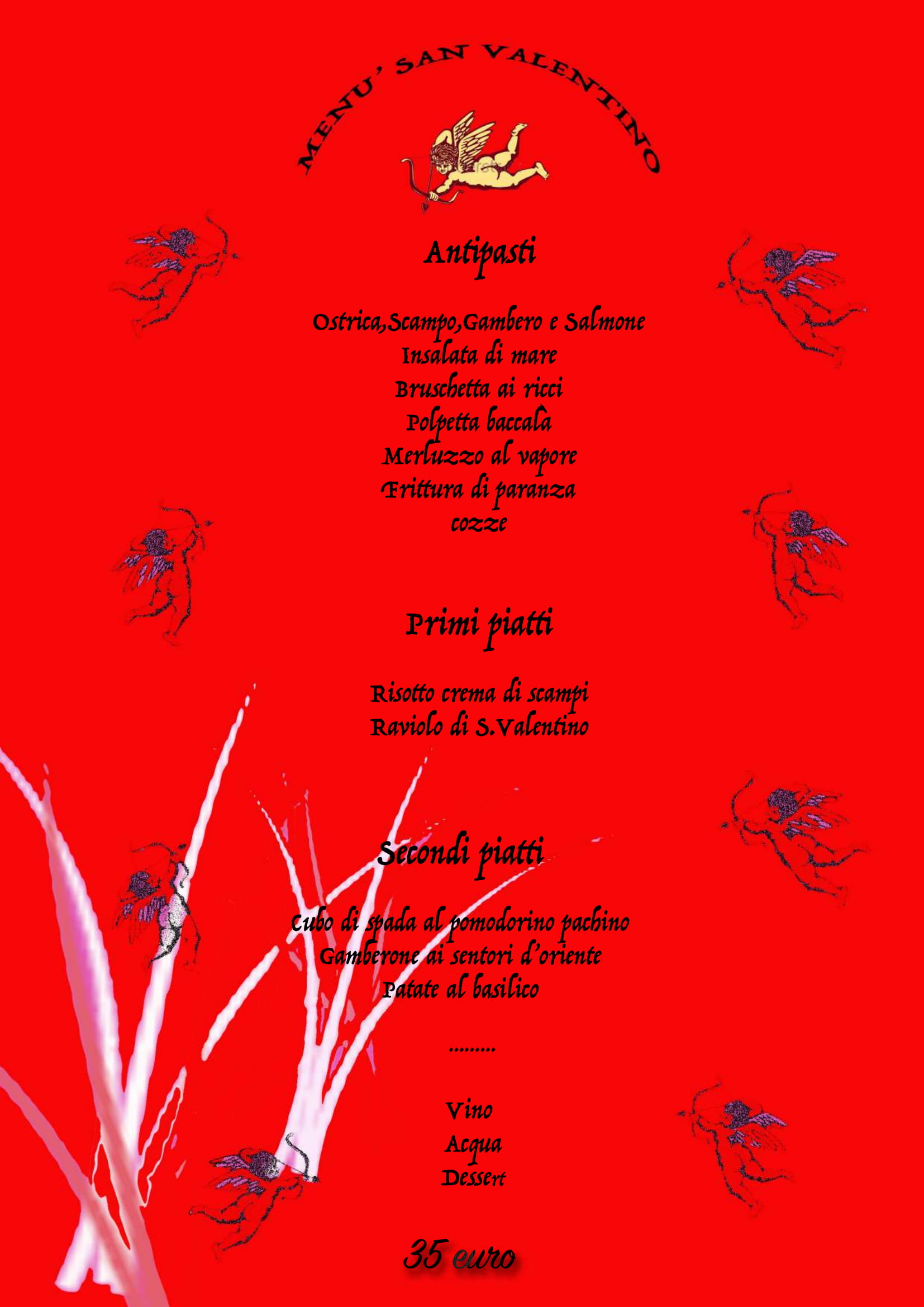 Menu di San Valentino